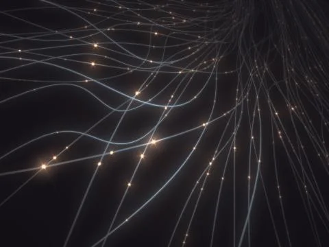 Optical Fiber Abstract Stock Illustration