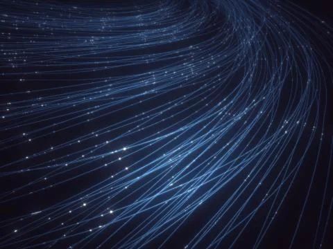 Optical Fiber Abstract Stock Illustration