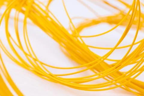 Optical fiber cable blurred background flow of data in computer network Stock Photos