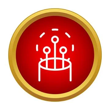 Optical fiber cable icon representing high speed data transfer Stock Illustration