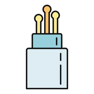 Optical fiber cable icon representing high speed internet connection Stock-Illustration