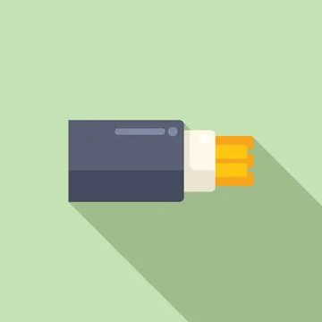 Optical fiber cable transmitting data through light pulses Stock Illustration