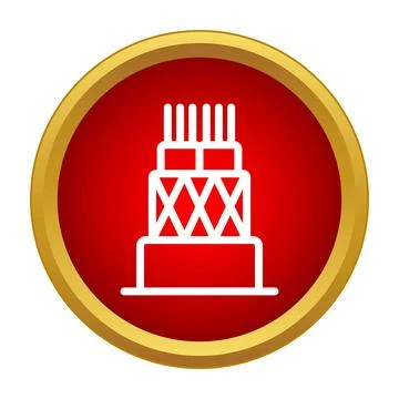 Optical fiber data cable internet connection icon Stock Illustration