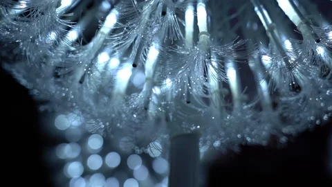 Optical fiber light; slow motion background Stock Footage 124723575