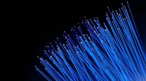 Optical fiber, network cable with light Stock Footage 46637165
