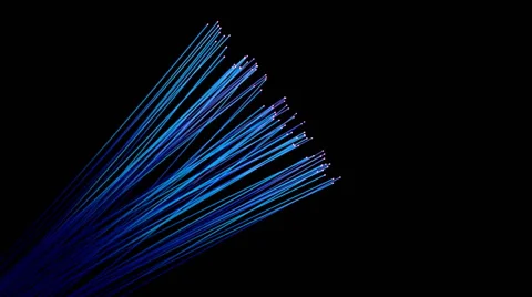 Optical fiber, network cable with light Stock Footage 46645004