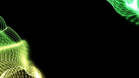 The optical fiber pulsates in space. Black background. Business cinematographic Stock Footage 89566189
