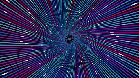 Optical Fiber Tunnel Abstract Technology Background Stock Footage 340558545
