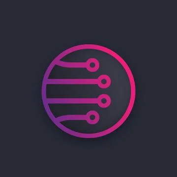 Optical fiber vector logo design イラスト素材