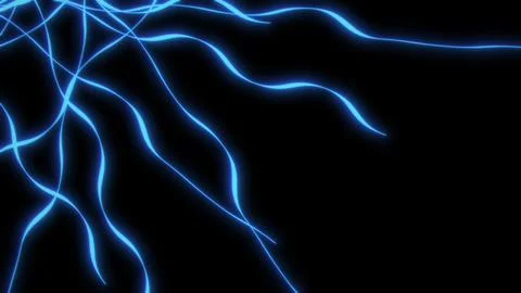 Optical geometric effect curved line abstract shape neon glow dynamic element. Stock Illustration