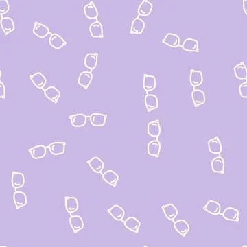 Optical glasses optical line vector seamless pattern Stock Illustration