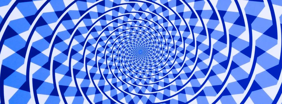 Optical illusion. 3d abstract background, geometric circle Foto stock