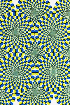 Optical illusion. 3d abstract background, geometric circle Foto stock