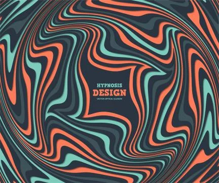 Optical illusion, abstract background Stock Illustration