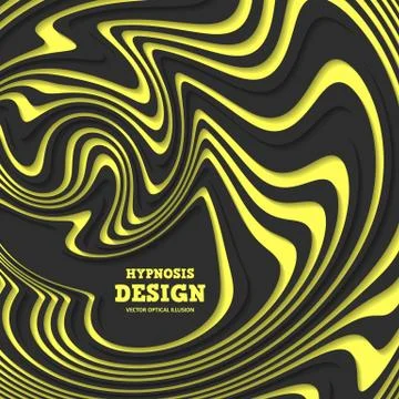 Optical illusion, abstract background Stock Illustration