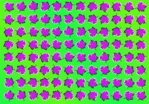 Optical illusion. abstract background with leaves Stock Illustration