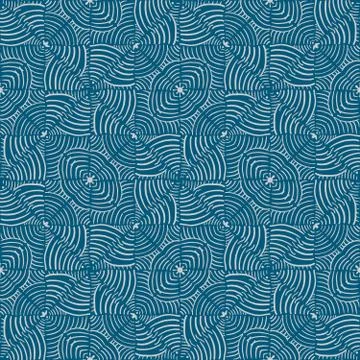 Optical illusion - abstract hypnotic seamless pattern Stock Illustration