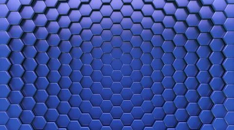 Optical illusion background. Blue cell surface. 스톡 일러스트