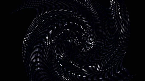 Optical illusion black and white twisted checker abstract background. Stock Footage 162552693