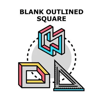 Optical illusion concept with impossible geometric shapes Stock Illustration