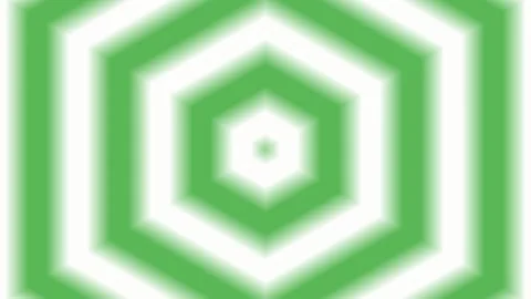 An optical illusion created with concentric green hexagons. The pattern cre.. Stock Footage 305119609