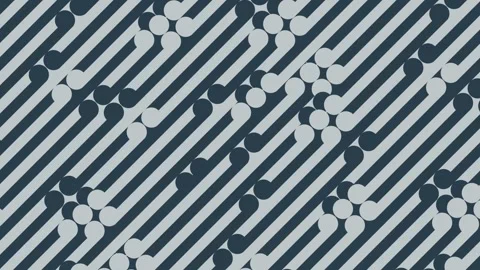 Optical illusion of a dynamic geometric pattern. 3d rendering loop animation 4K Stock Footage 278855982