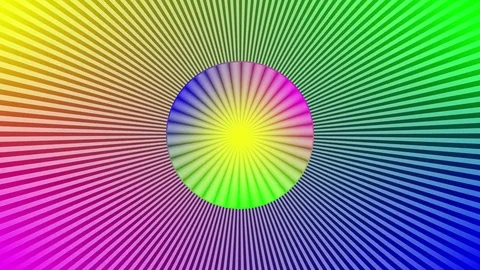 Optical illusion with dynamic rotation. Magic techno modern effect. Animation. Stock Footage 83064848