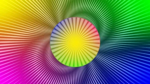 Optical illusion with dynamic rotation. Magic techno modern effect. Animation Stock Footage 83144040