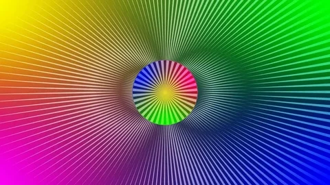 Optical illusion with dynamic rotation. Magic techno modern effect. Animation 動画素材 83174580