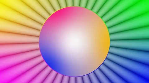 Optical illusion with dynamic rotation. Magic techno modern effect. Animation Stock Footage 83253259