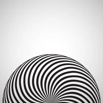Optical illusion effect. Geometric tile in menfis pop art style. Vector illusive Stock Illustration