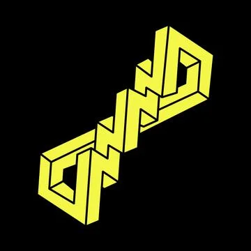 Optical illusion figure. Impossible objects. Escher style. Line geometric shapes Stock Illustration