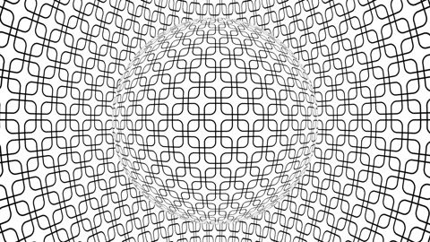 Optical illusion, hypnotic background, psychedelic unreal illusory delusion Stock Footage 146669317