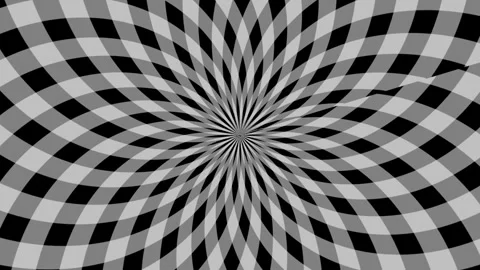 Optical Illusion Hypnotic Grid Pattern of Black and White Abstraction Stock Footage 320372393