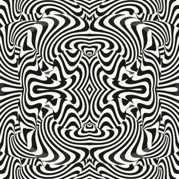 Optical illusion illustration Stock Illustration