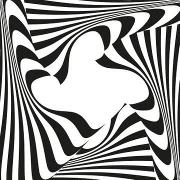 Optical illusion illustration Stock Illustration