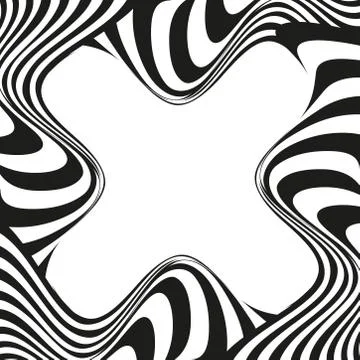 Optical illusion illustration Stock Illustration