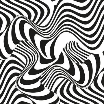 Optical illusion illustration Stock Illustration