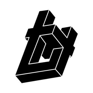 Optical illusion, impossible figure, optical art object. Unreal geometric shape Stock Illustration