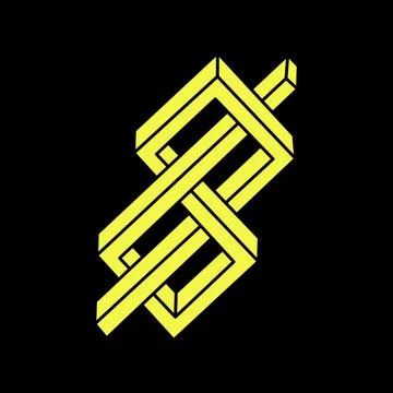 Optical illusion. Impossible shape. Sacred geometry. Escher style. Abstract Stock Illustration