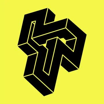 Optical illusion. Impossible shapes. Sacred geometry figure. Abstract eternal Stock Illustration