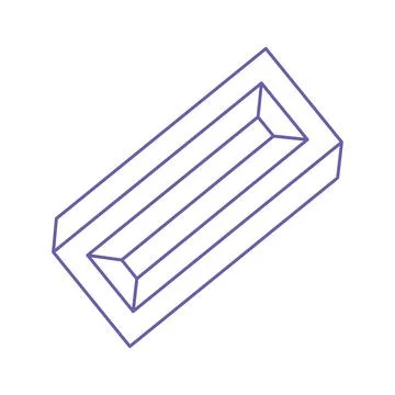 Optical illusion. Impossible shapes vector. Optical art object. Geometric Stock Illustration