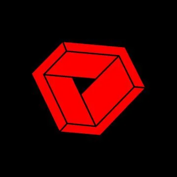 Optical illusion. Impossible shapes vector. Optical art objects. Logo. Geometric Illustrazione stock