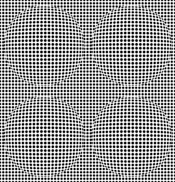 Optical illusion lines background. Abstract 3d black and white illusions Stock Illustration