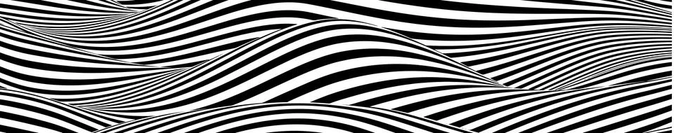 Optical illusion lines background. Abstract 3d black and white illusions. EPS 10 Stock Illustration