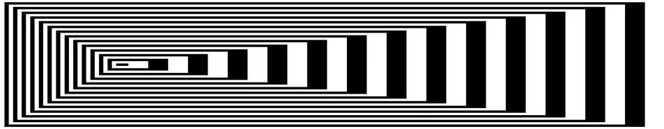 Optical illusion lines background. Abstract 3d black and white illusions. EPS 10 Stock-Illustration
