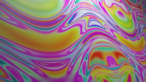 Optical illusion liquid creative abstract modern marble texture colored wavy Stock Illustration