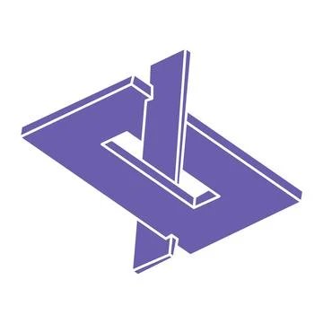 Optical illusion logo. Impossible shapes vector. Optical art objects. Geometric Stockillustratie