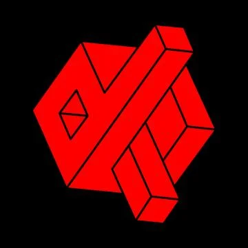 Optical illusion logo. Impossible shapes vector. Optical art objects. Geometric 스톡 일러스트