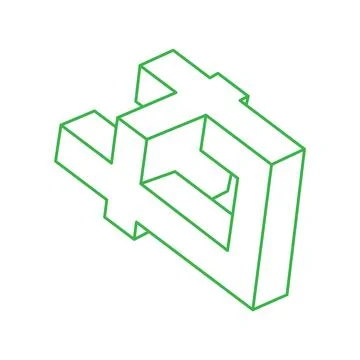 Optical illusion logo. Impossible shapes vector. Optical art objects. Geometric 스톡 일러스트